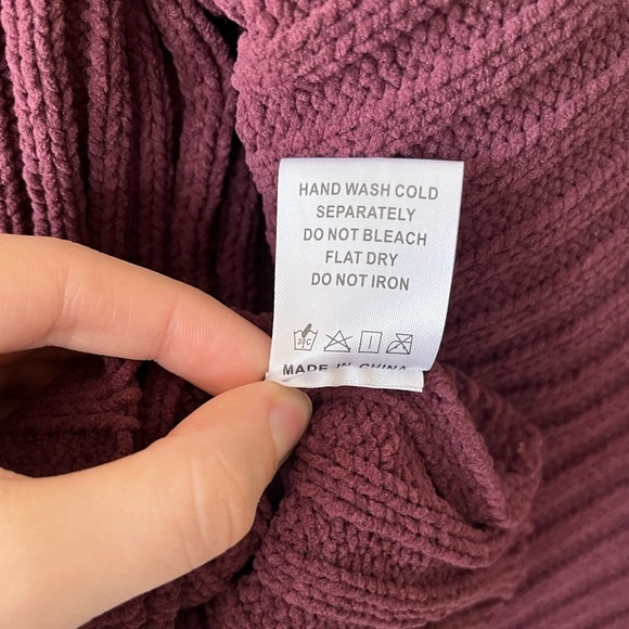 Sage The Label Greater Good Boat Neck Ribbed Sweater in Red Women's Size S - Picture 7 of 12